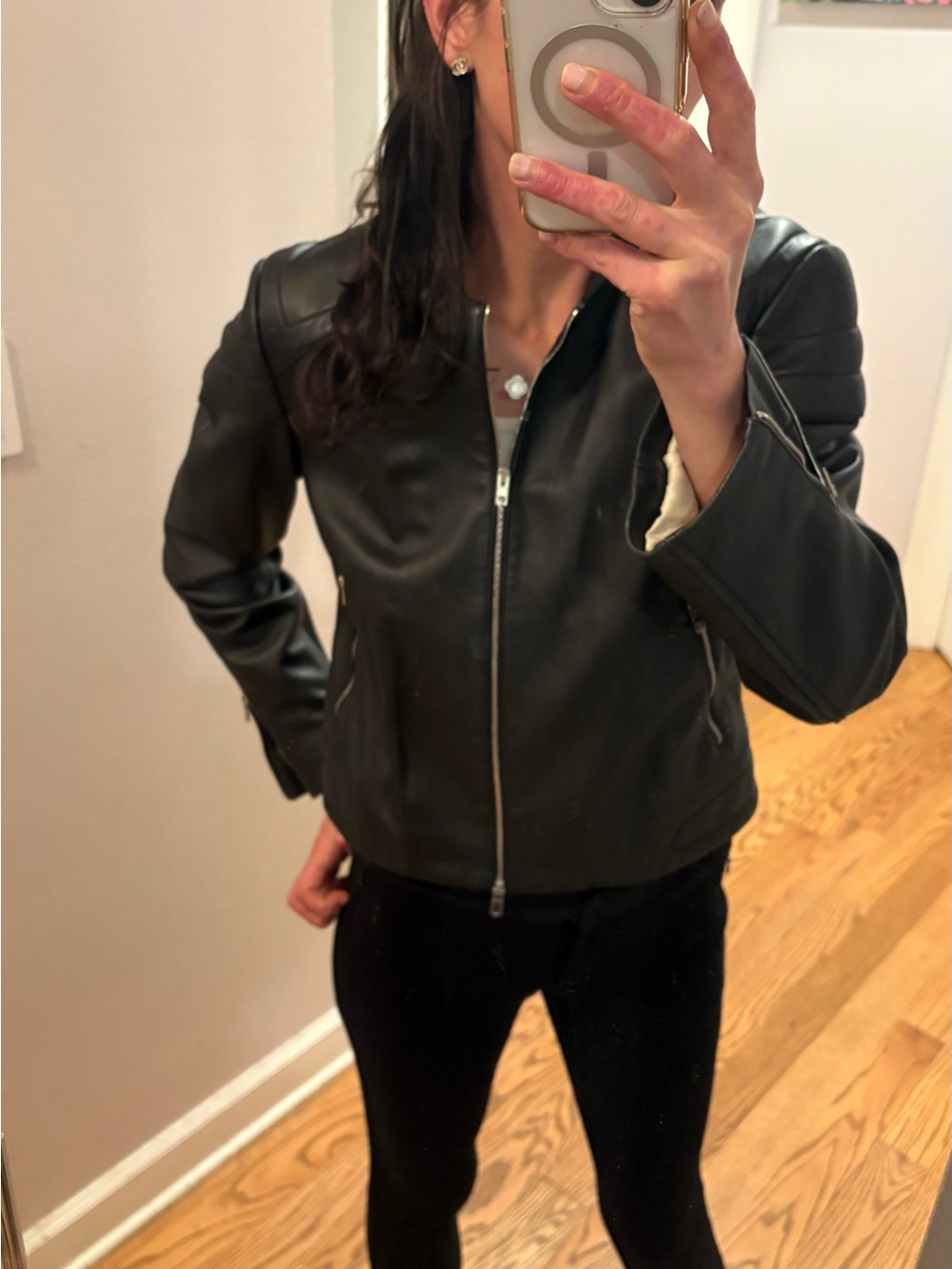 rag & bone black Leather jacket